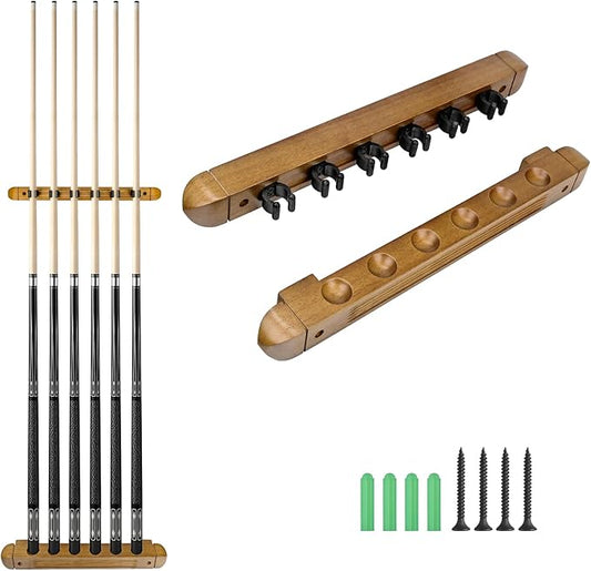 Pool Stick Holder - Wall Mounted with 6/8 Stick Capacity