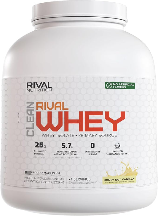 Naturally Flavored Rival Whey - Honey Nut Vanilla- 5lb