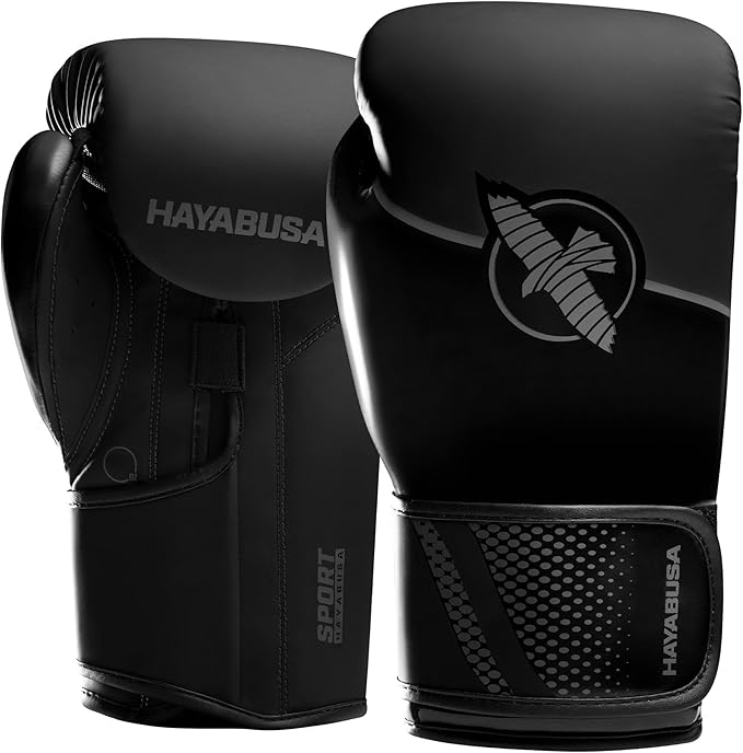 Hayabusa Sport Boxing Gloves for Men and Women – Dual-Splinted Wrist Support, Multi-Density Foam Padding, Contoured Fit – Ideal for Boxing, Kickboxing, and Muay Thai Training