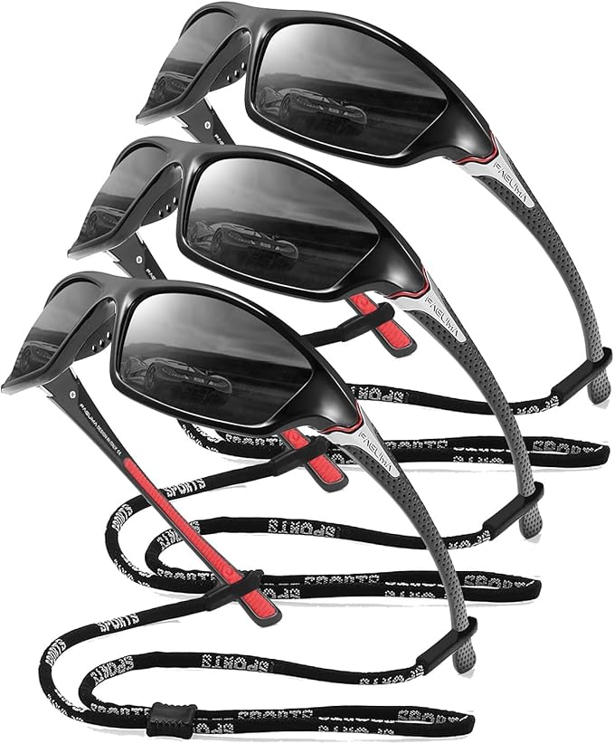 FAGUMA Sports Polarized Sunglasses For Men Cycling Driving Fishing UV400 Protection