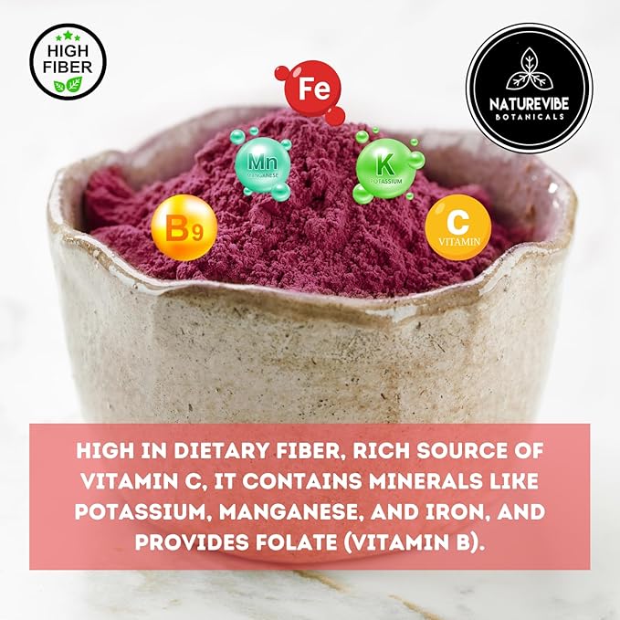 Naturevibe Botanicals Beet Root Powder (5lbs) Raw & Non-GMO | Bulk Bag (80 Ounces) [Packaging May Vary]