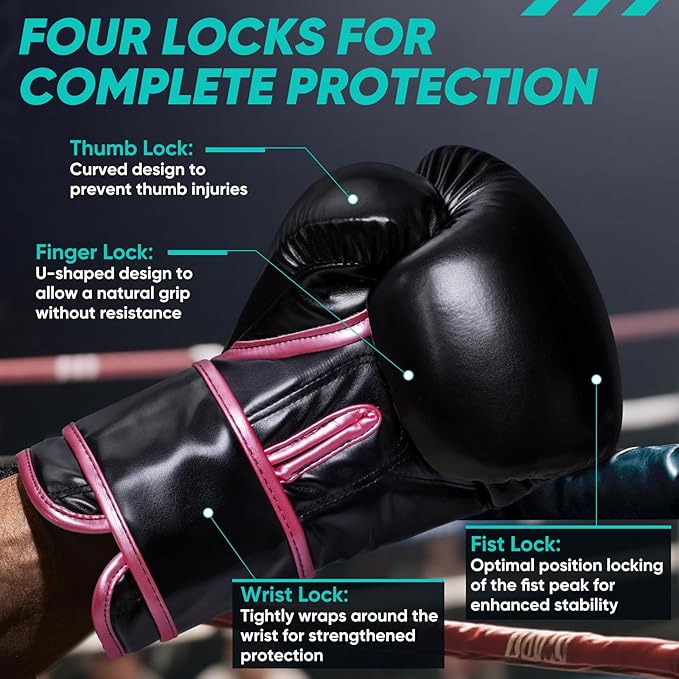 APEXUP Boxing Gloves for Men Women, Integrated Thickened Padding, Boxing Training Kickboxing Heavy Bag Gloves for MMA Kickboxing Muay Thai Sparring