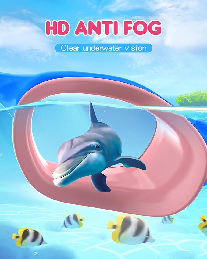 Kids Swim Goggles,Swimming Goggles for Kids 6-14, Anti-Fog UV Protection Pool Glasses for Boys Girls