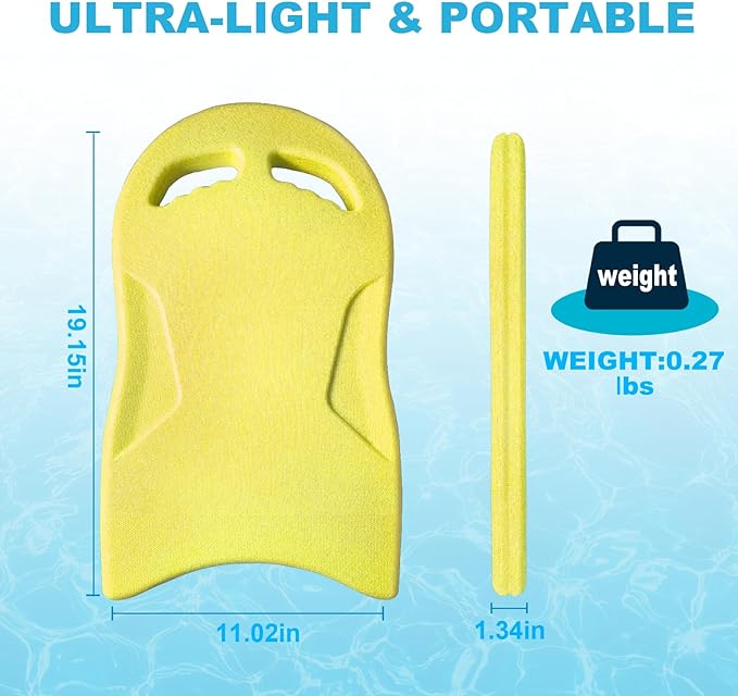 Swimming Kickboard, Lightweight and High Buoyancy Swim Training Board for Swimmers, Durable EPP Material, Ideal for Pool Exercise and Swimming Lessons