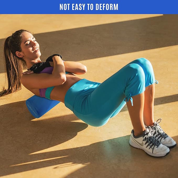 Yes4All EVA Firm Foam Roller for Back - Round Back Roller for Exercise, Yoga & Pilates 12/18/24/36 inch