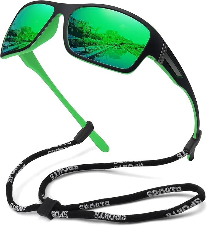 STORYCOAST Polarized Sports Sunglasses for Men Women Unbreakable Frame Cycling Fishing Driving