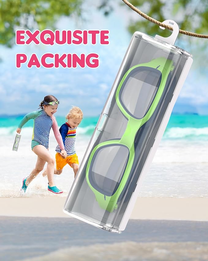 Kids Swim Goggles,Swimming Goggles for Kids 6-14, Anti-Fog UV Protection Pool Glasses for Boys Girls