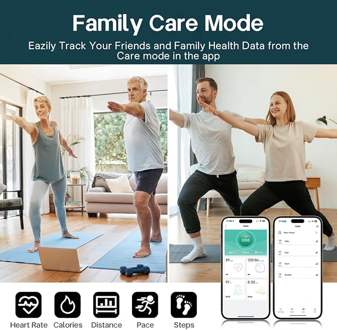 Smart Rings for Women Men,Fitness Tracker Ring,Heart Rate,Blood Oxygen,Blood Pressure,Step Tracker,Sleep Monitoring,No Subscription Fee,IP68 Waterproof Smart Ring for iphone&Android(Black 12)