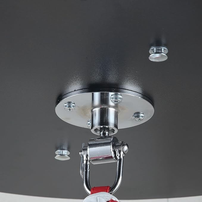 Soozier Speed Bag Boxing Punching Bag with Height Adjustable, Wall Mount Door Speed Bag, Martial Arts, MMA, and Boxing Equipment for Home Training, 9" H x 7" Dia.