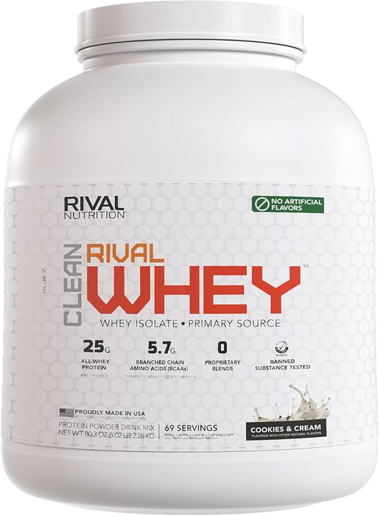Naturally Flavored Rival Whey - Cookies and Cream - 5lb