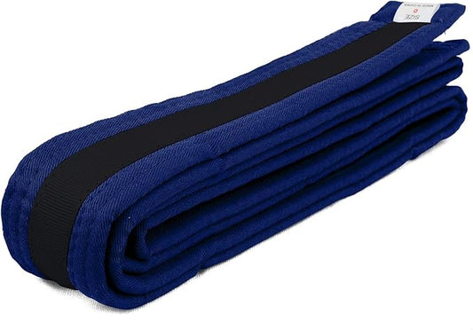 AAMA Color Belts with Black Stripe for Martial Arts - Taekwondo Karate Judo