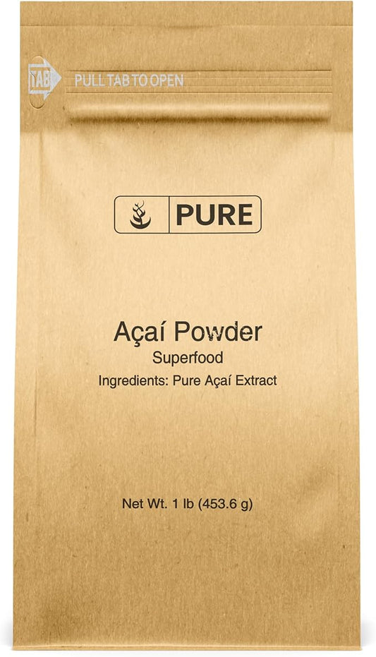 PURE ORIGINAL INGREDIENTS Acai Powder (1 lb) Superfood, Vegan, Non GMO