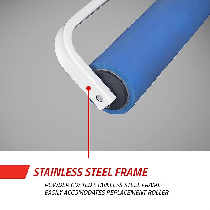 Gill Athletics Surface Roller, Tennis Court Squeegee - Blue PVA & PU Foam - Lightweight with Exceptional Court Coverage - 36in Wide Sweep Tennis Brush - Quick Clearing