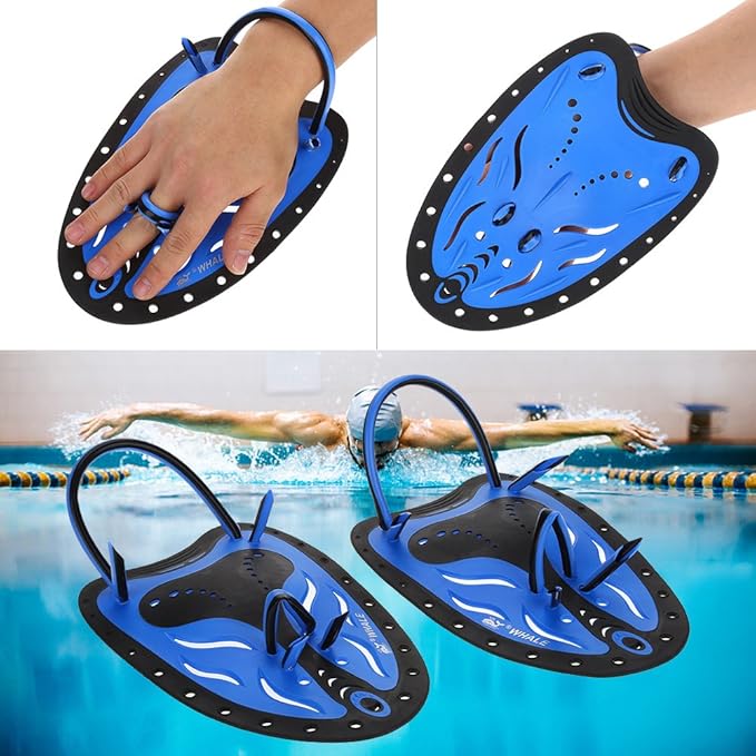 Swim Fins, Adjustable Kids Flippers for Swimming, Professional Swim Hand Paddles, Flat Paddles for Kids, Children, Men, Women