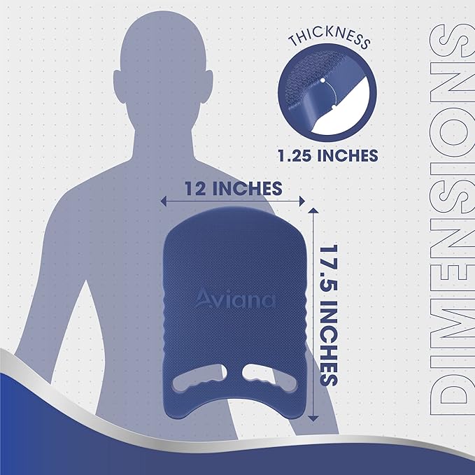 Kickboard Adult & Youth Swim Buoy Aid Leg Kick Exercise Training Float for Swimming Pool or Open Water Foam Equipment | High Buoyancy | Non-Slip | EVA Material & BPA Free