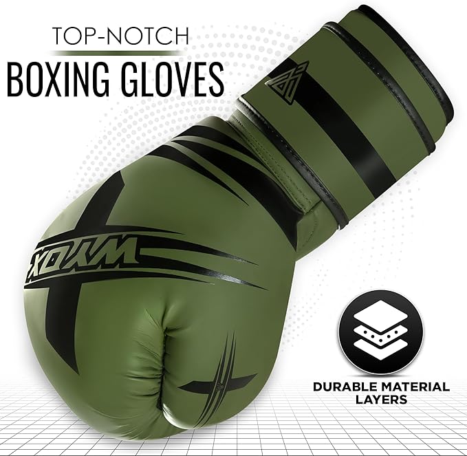 Wyox Boxing Gloves for Men & Women – Professional Training, Sparring & Heavy Bag Gloves for Boxing, Kickboxing, Muay Thai, MMA – Premium Leather, Multi-Layer Shock Absorption, Ventilated Palm