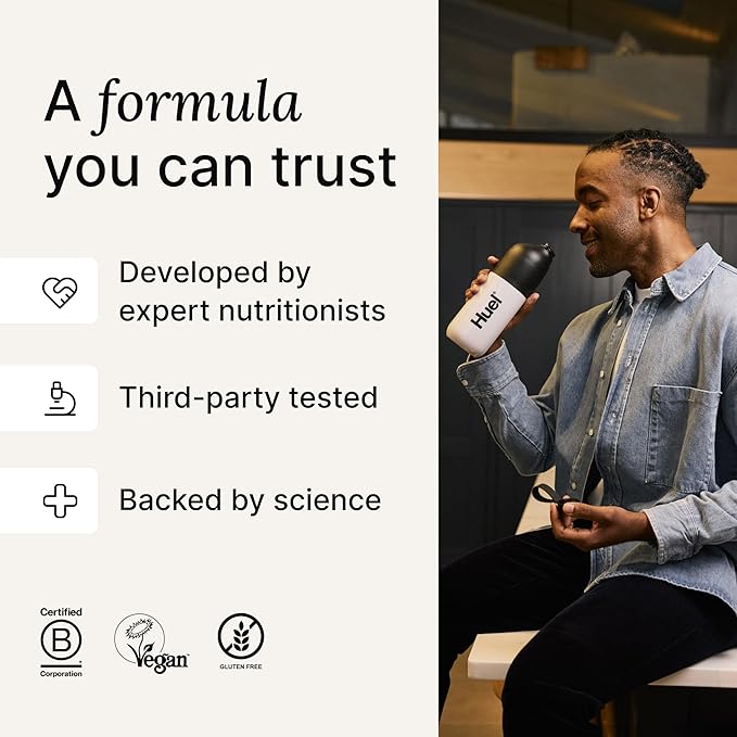 Huel Black Edition | Chocolate 40g Vegan Protein Powder | Nutritionally Complete Meal | 27 Vitamins and Minerals, Gluten Free | 17 Servings