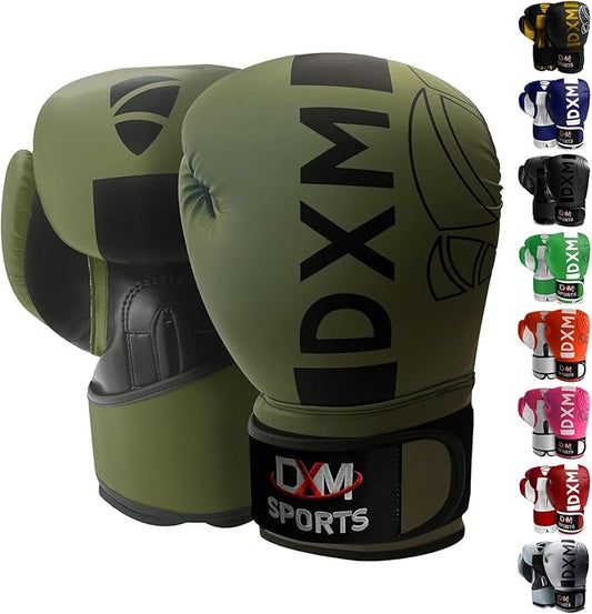 DXM SPORTS Boxing Gloves for Men & Women, Boxing Training Gloves, Kickboxing Gloves, Sparring Gloves, Heavy Bag Workout Gloves for Boxing, Kickboxing, Muay Thai, MMA