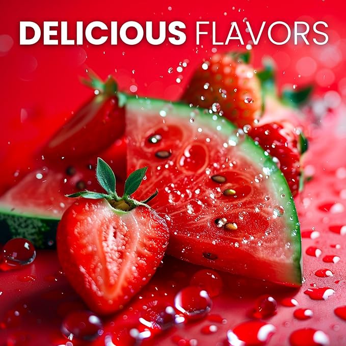 Keto Vitals Electrolyte Energy Drink Powder Packets - Electrolyte Supplement for Energy and Rehydration - Strawberry Watermelon Keto Powder Packets, 30 Count