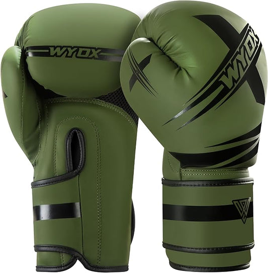 Wyox Boxing Gloves for Men & Women – Professional Training, Sparring & Heavy Bag Gloves for Boxing, Kickboxing, Muay Thai, MMA – Premium Leather, Multi-Layer Shock Absorption, Ventilated Palm