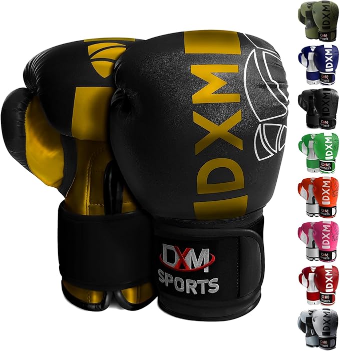 DXM SPORTS Boxing Gloves for Men & Women, Boxing Training Gloves, Kickboxing Gloves, Sparring Gloves, Heavy Bag Workout Gloves for Boxing, Kickboxing, Muay Thai, MMA