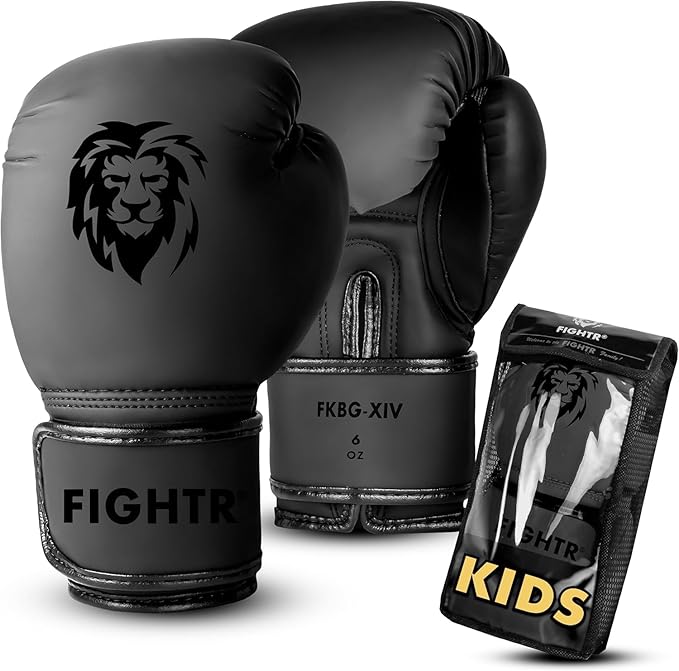 FIGHTR® Kids Boxing Gloves and More Stability | Junior Boys and Girls | Boxing, MMA, Muay Thai, Kickboxing & Martial Arts 04 06 oz | incl. Carry Bag