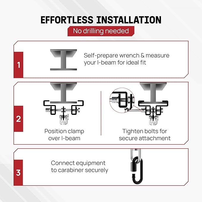 Yes4All Punching Bag Hanger, Stainless Steel Swivel Chain with 4 Snap Hooks for Heavy Bag, Gym Swing, Trapeze, and Hammock