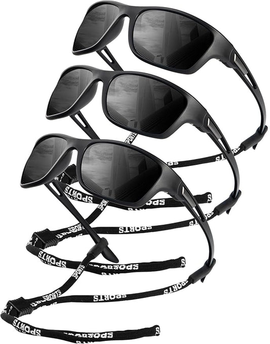 KALIYADI Polarized Sunglasses for Men, Sports Sun Glasses for Driving Cycling Fishing with UV protection
