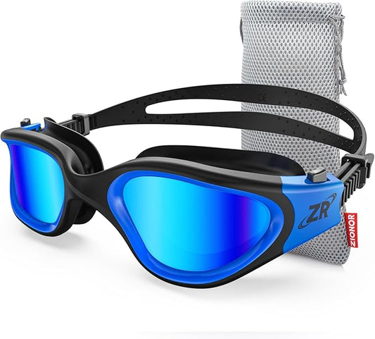 ZIONOR G1 Polarized Swimming Goggles for Unisex Adult Women Anti Fog 100% Anti UV Diving Goggles