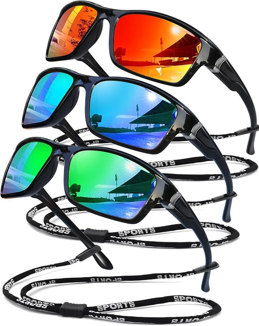 Polarized Sunglasses for Men Women Sports Goggles Lightweight Frame Cycling Running Fishing Driving UV400 Protection