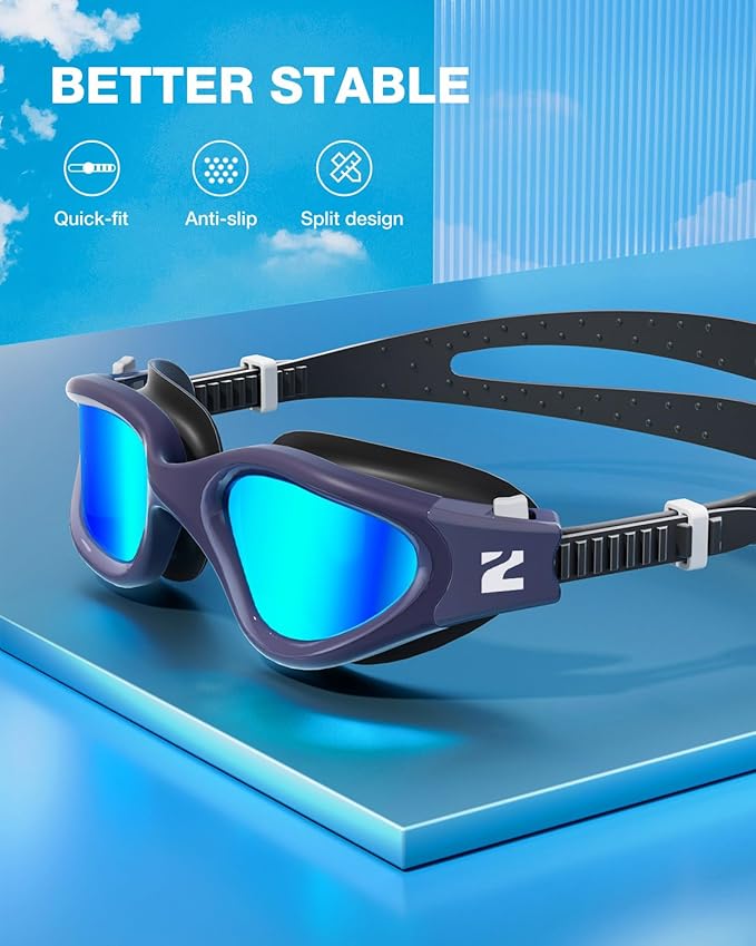 ZIONOR Swim Goggles, G1 SE Swimming Goggles Anti-fog for Adult Men Women