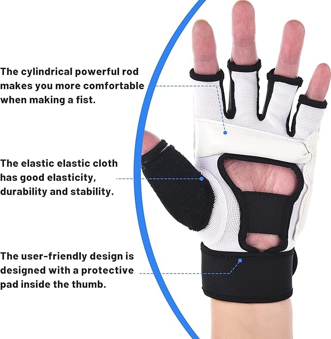 Kickboxing Sparring Gloves MMA Gloves Boxing Gloves for Men Women Kids Half Finger Punching Bag Gloves Fighting Gloves for Men Women Boxing Training