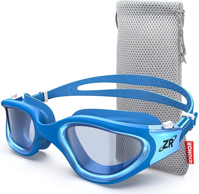 ZIONOR Swim Goggles, G1 MAX Polarized Anti-Fog Swimming Goggles for Men Women