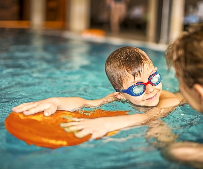 Junior Kickboard Buoy for Youth Children & Toddlers Swimming Aid & Exercise Training Board for Kids to Learn to Swim with Kick Boards in Pool BPA Free
