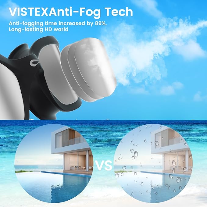 COPOZZ Swim Goggles Adult Women, Swimming Goggles for Women & Men, Anti-Fog No Leaking UV Protection for Adult