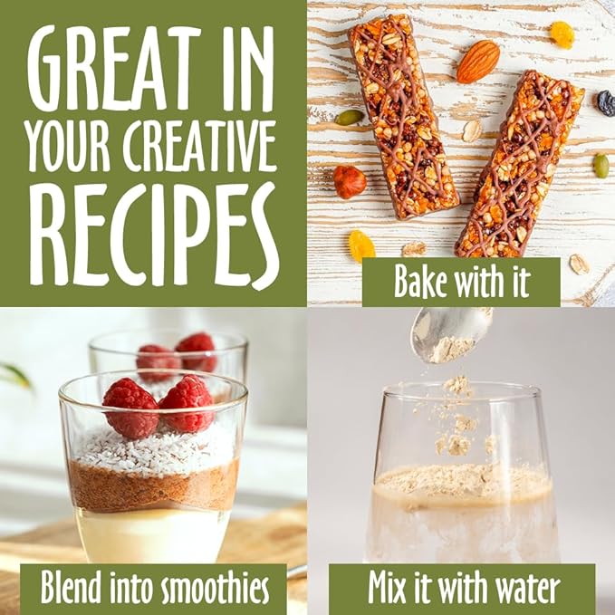 Pea Protein Powder, Unflavored and Unsweetened Sugar Free Vegan, 100% Plant Based, Non GMO, Gluten Free & Soy Free, 2.14 LB