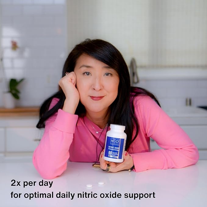 Nitric Oxide Lozenges - 60 Count - Nitric Oxide Supplement for Heart Health, Circulation, Energy, Blood Flow, Oxygenation, Healthy Blood Pressure, Cardiovascular Support for Men & Women