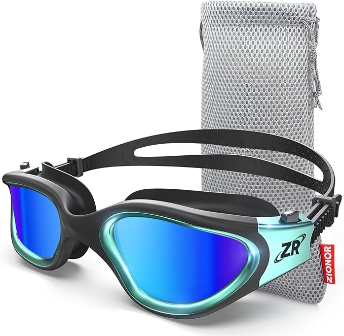 ZIONOR Swim Goggles, G1 MAX Polarized Anti-Fog Swimming Goggles for Men Women