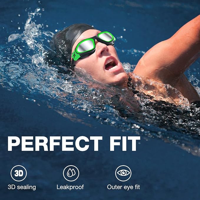 ZIONOR G1 Polarized Swimming Goggles for Unisex Adult Women Anti Fog 100% Anti UV Diving Goggles
