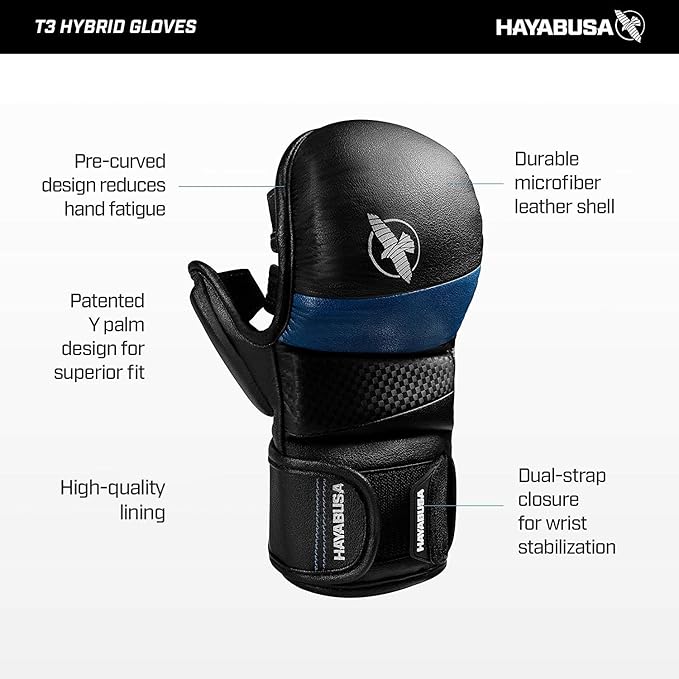 Hayabusa T3 7oz Training Sparring MMA Gloves for Men and Women