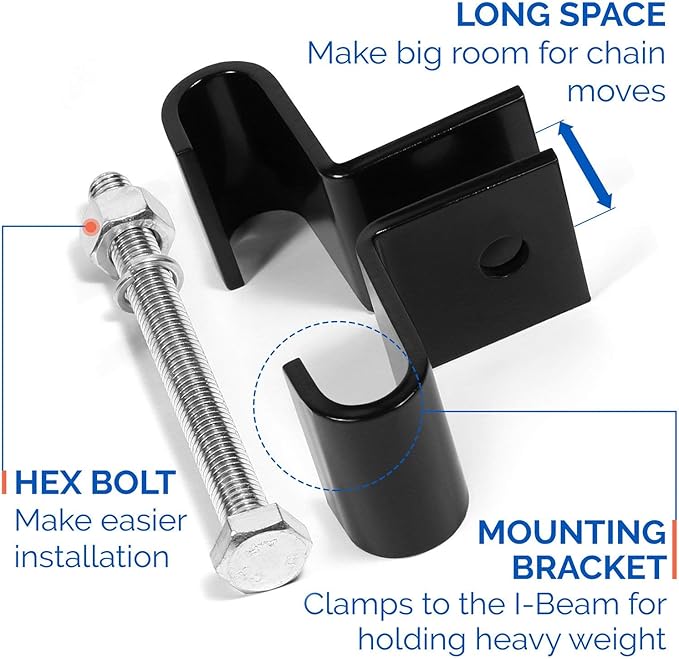 Yes4All Punching Bag Hanger, Stainless Steel Swivel Chain with 4 Snap Hooks for Heavy Bag, Gym Swing, Trapeze, and Hammock