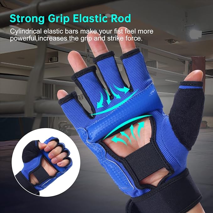 Kickboxing Sparring Gloves MMA Gloves Boxing Gloves for Men Women Kids Half Finger Punching Bag Gloves Fighting Gloves for Men Women Boxing Training