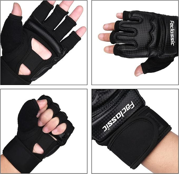 Kickboxing Sparring Gloves MMA Gloves Boxing Gloves for Men Women Kids Half Finger Punching Bag Gloves Fighting Gloves for Men Women Boxing Training