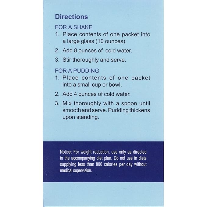 Nutmeg State Nutrition - Pudding or Shake, Low Calories, 15g Protein, Low Fat, 7 Servings Per Box (Vanilla)