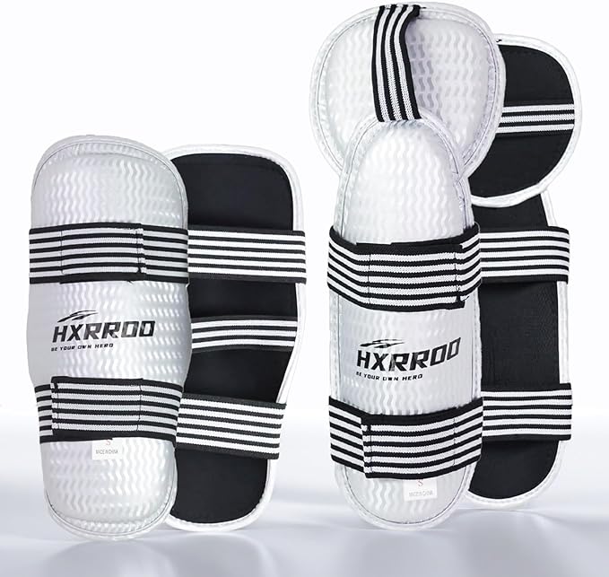 Taekwondo Shin Guards Arm Guard Protector Set for Kickboxing Martial Arts Taekwondo Karate Muay Thai Sparring Combat, Suitable for Children Teenagers and Adults