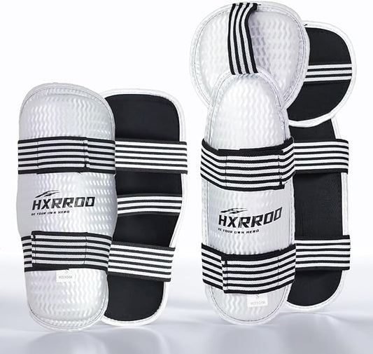 Taekwondo Shin Guards Arm Guard Protector Set for Kickboxing Martial Arts Taekwondo Karate Muay Thai Sparring Combat, Suitable for Children Teenagers and Adults