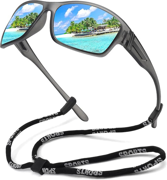 STORYCOAST Polarized Sports Sunglasses for Men Women Unbreakable Frame Cycling Fishing Driving