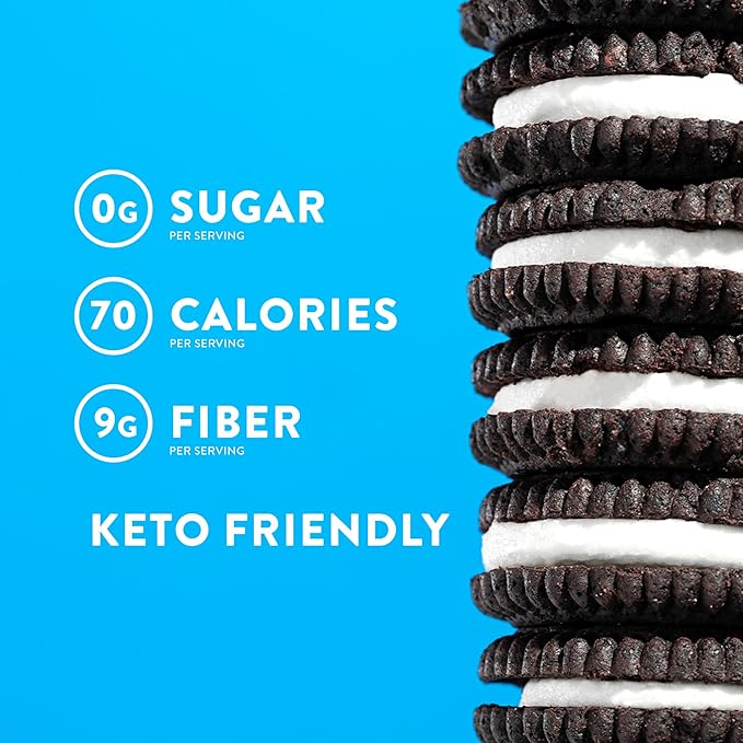 HighKey Keto Sandwich Cookies – Chocolate Cream, 4-Pack, Low Carb, Gluten-Free, No Sugar Added, Grain-Free Snack for Grown-Ups Who Snack Like Kids