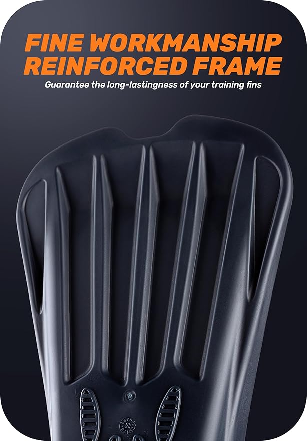 CAPAS Swim Training Fins Comfortable Silicone Lap Swimming Short Blade Floating Flippers with Mesh Bag for Adult Men Women Build Leg Strength