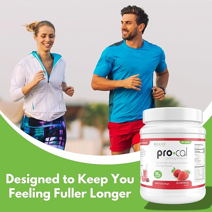 Pro-Cal Strawberry Meal Replacement Powder, 16.4 oz – High Protein, Low Calorie Shake & Pudding Mix – 16 Servings, Delicious & Easy to Prepare – Supports Healthy Weight Management (15.2oz, Strawberry)